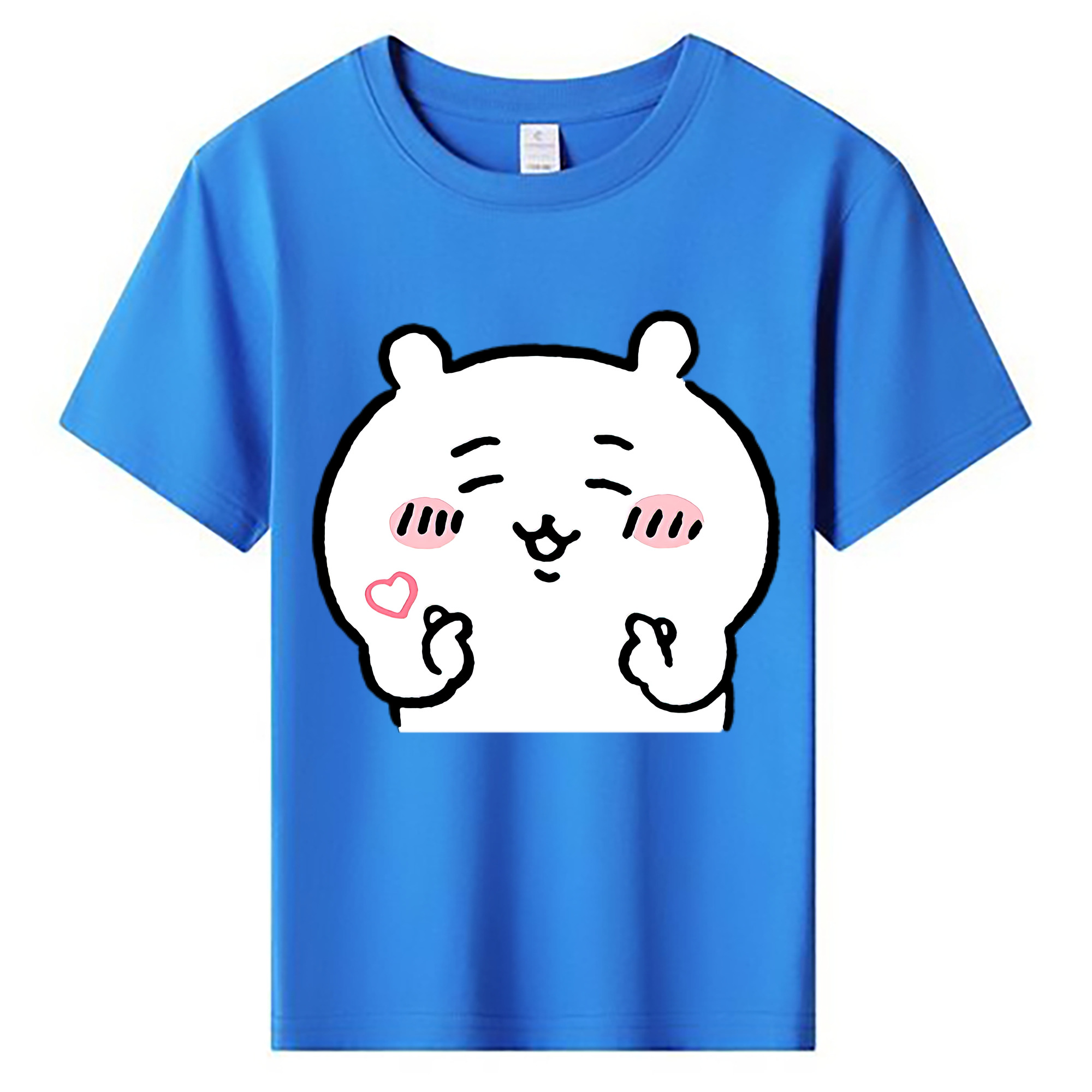 （画像用） ちいかわ ちいかわ Chii-kawa chiikawa 綿100％キッズTシャツ（フロントプリント）